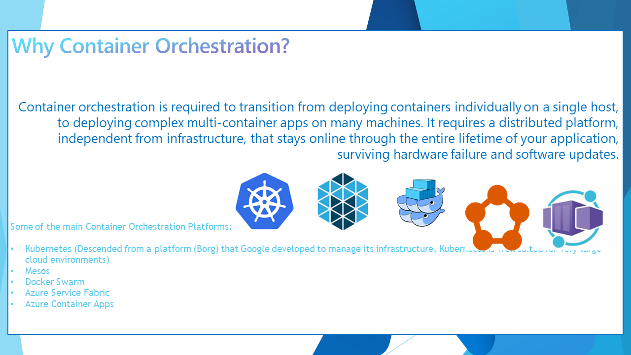 Container orchastration