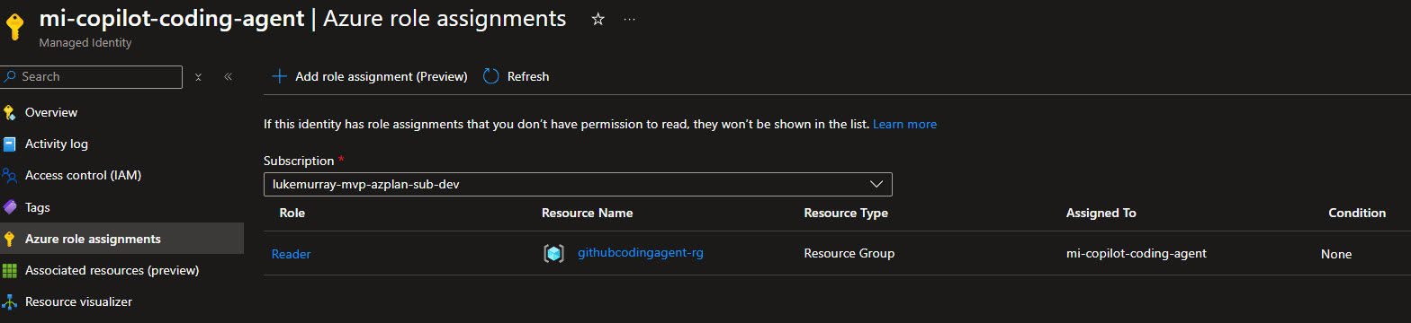 Managed Identity and Role Assignment