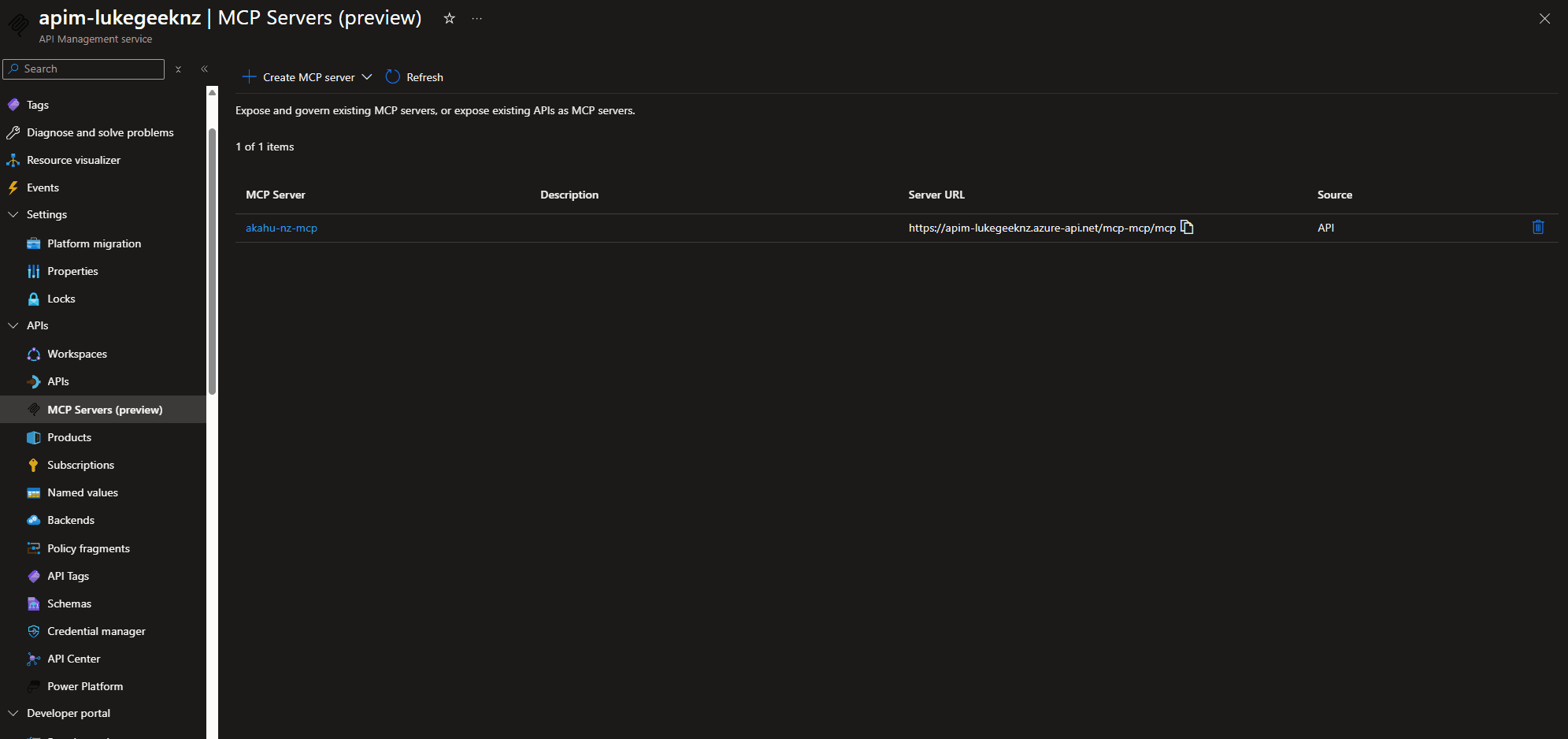 Create MCP Server