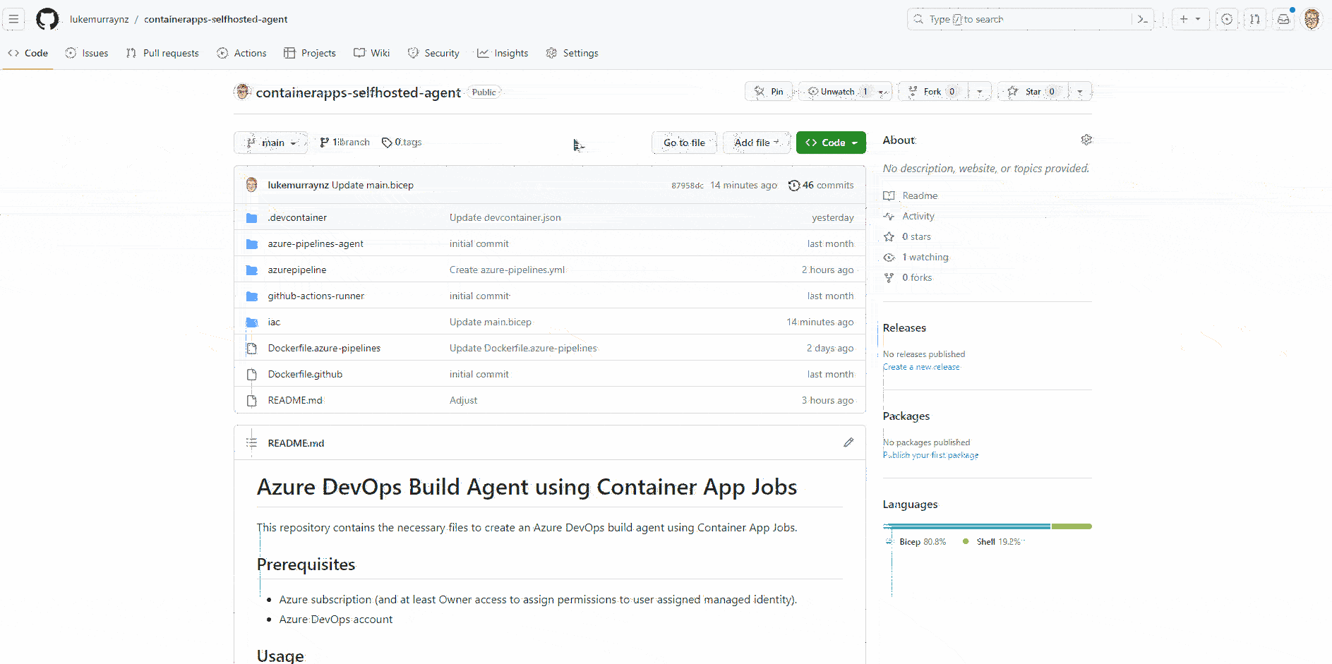 Create Azure DevOps - Agent Pool