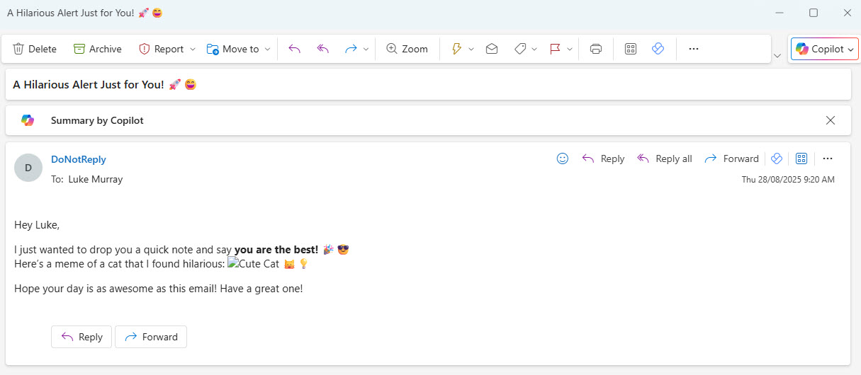 LMStudio Test Email received