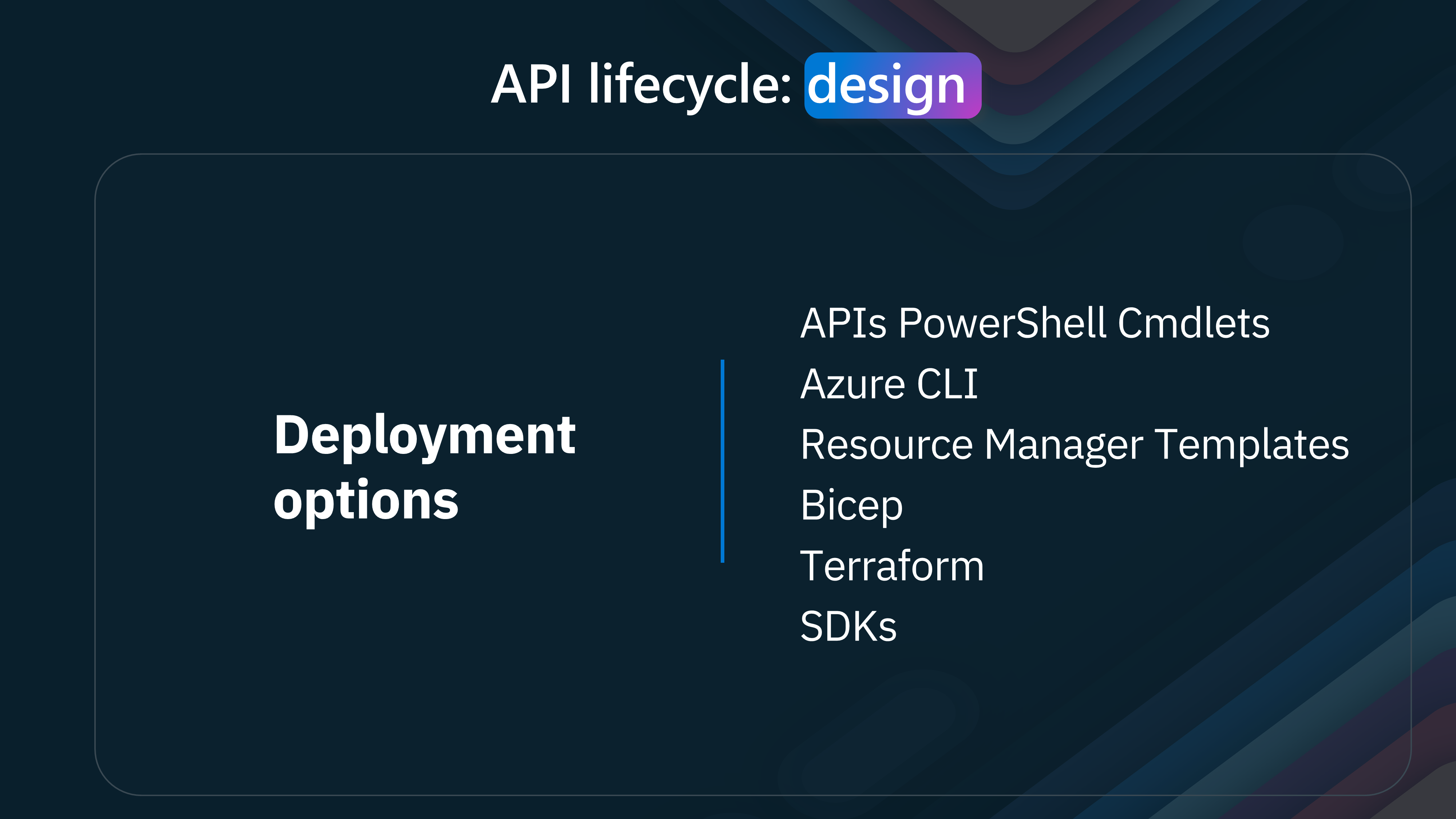 APIM - Deployment Options