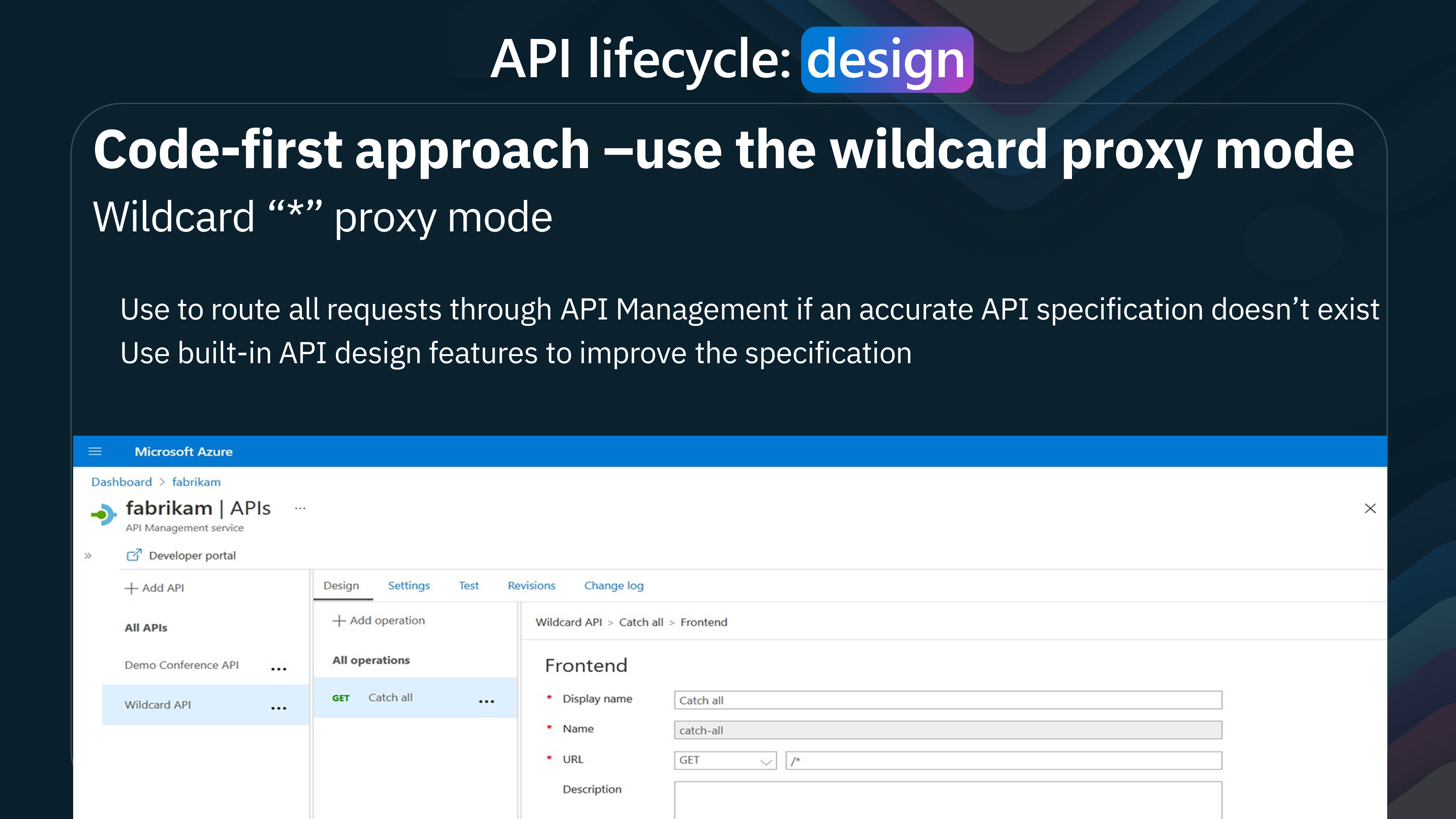 API Management - wildcard