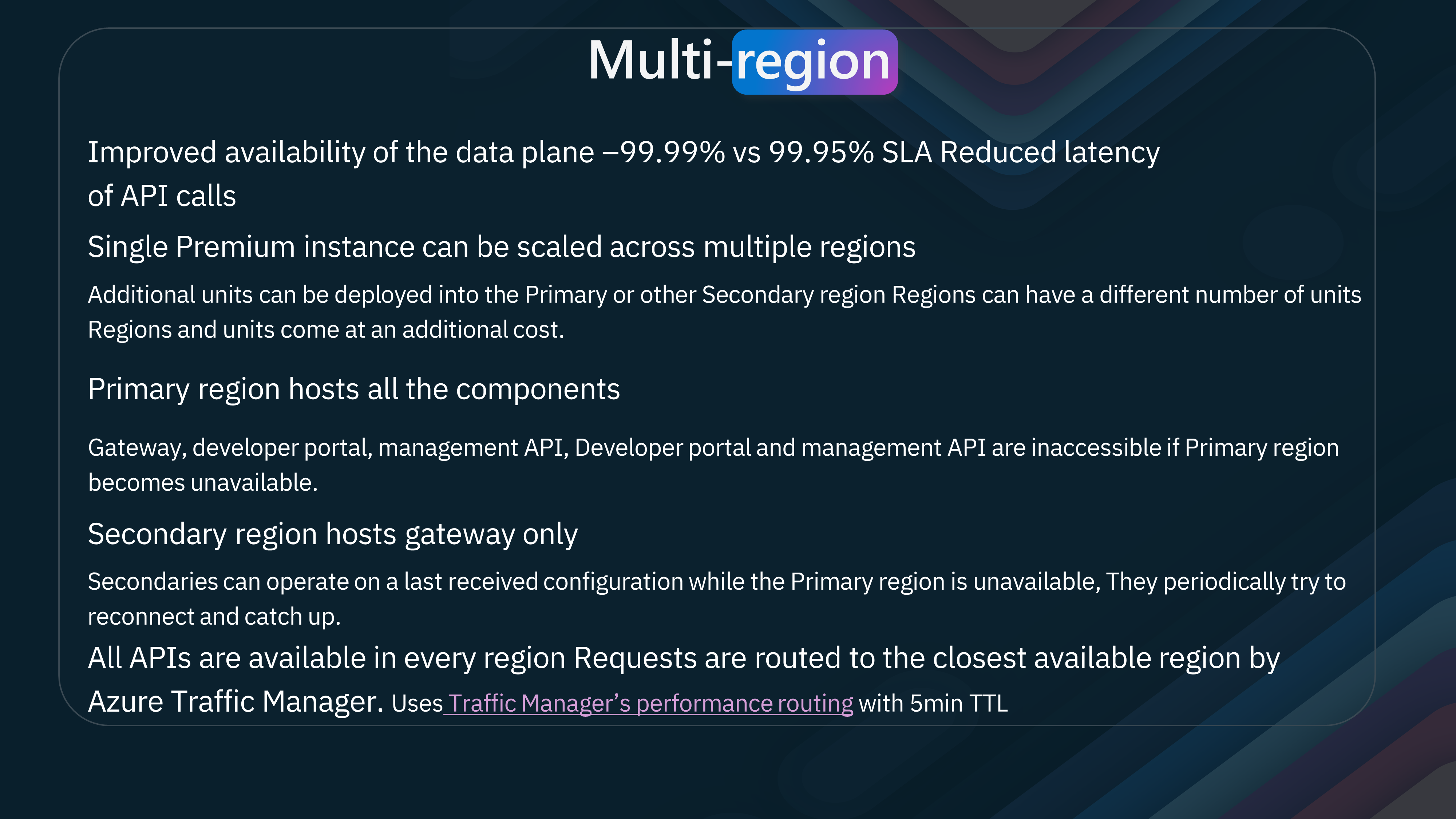 APIM - Multi-region