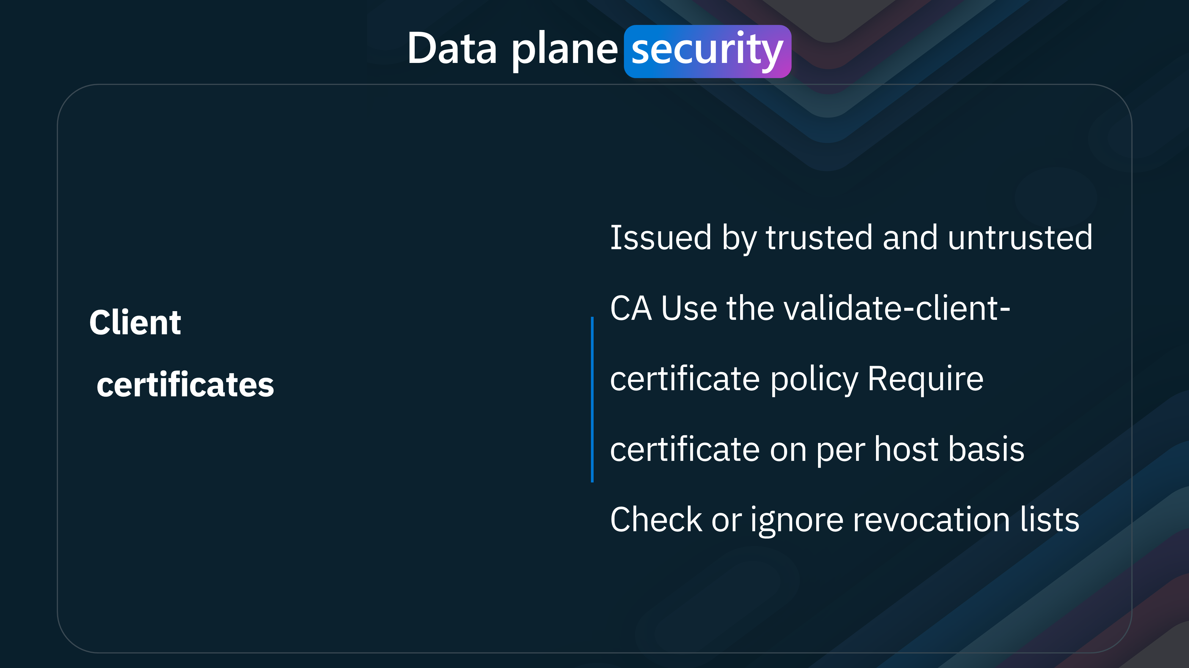 APIM - Data Plane - Client certificates