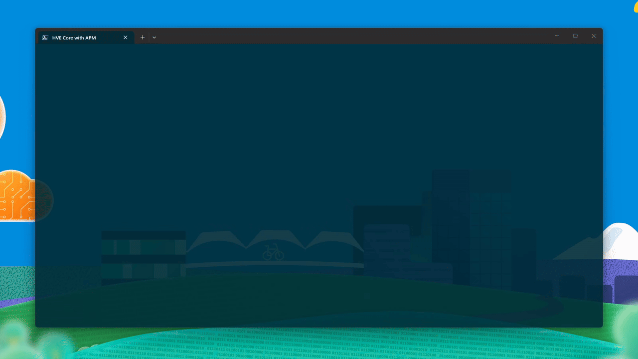 APM installing the pinned HVE Core plugin, integrating 74 skills, and recording its lockfile entry