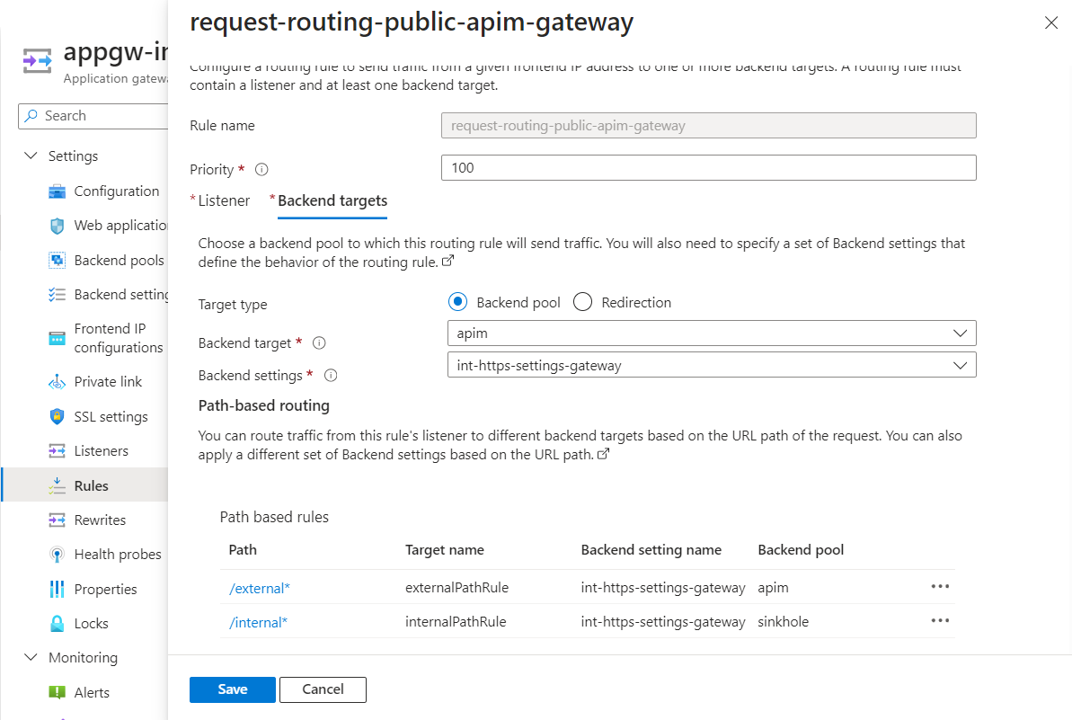 Azure App Gateway - Sinkhole