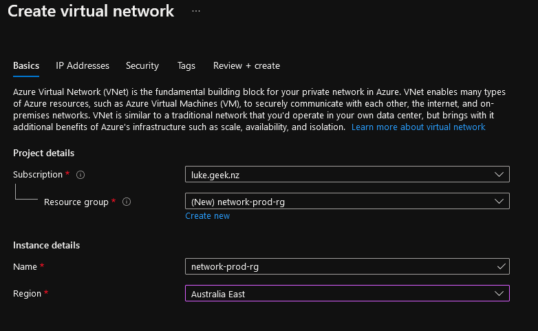 Azure Virtual Network