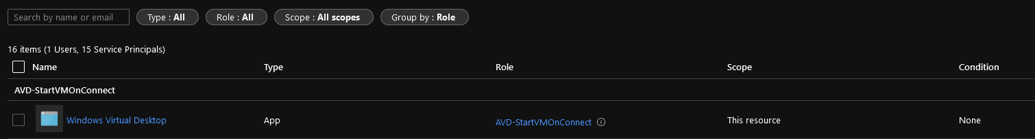 AVD-StartVMOnConnect Custom Role