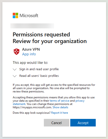 Azure VPN Permissions