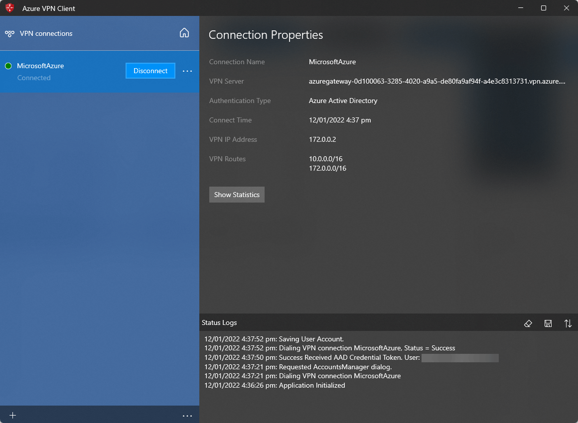 Azure VPN Connection