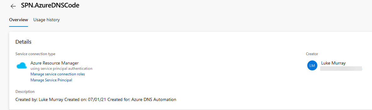 Azure DevOps - Service Connection