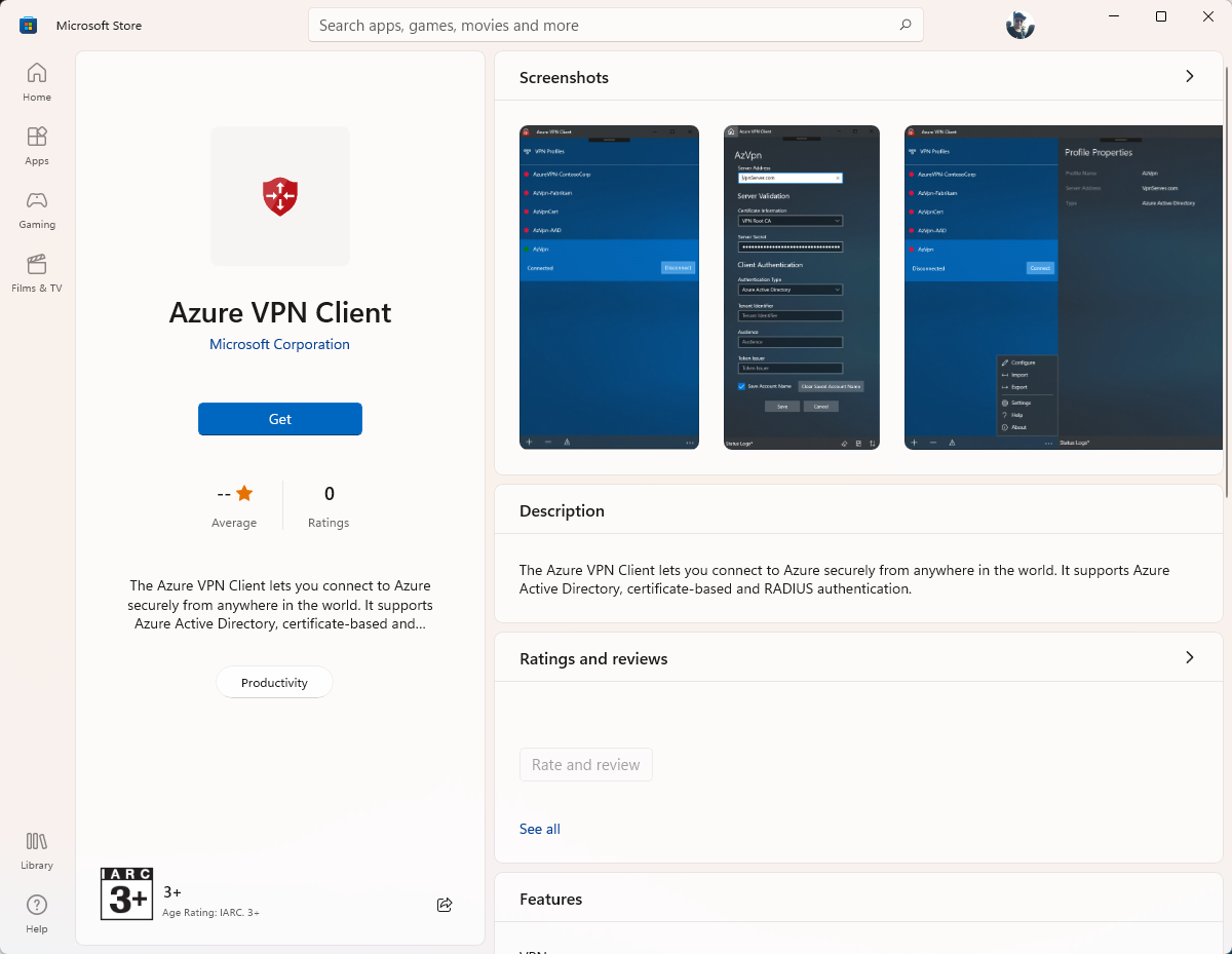 Azure VPN Client