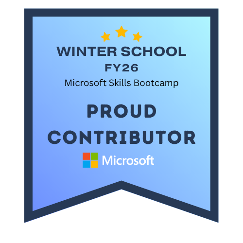 Winter School Contributor FY26 Badge