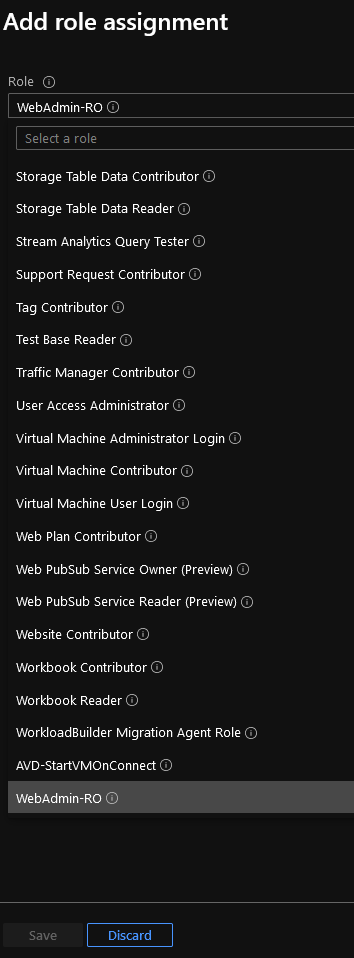 Azure Portal - Add Role Assignments