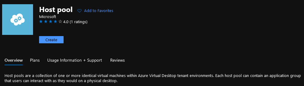 Azure Virtual Desktop - Host Pool