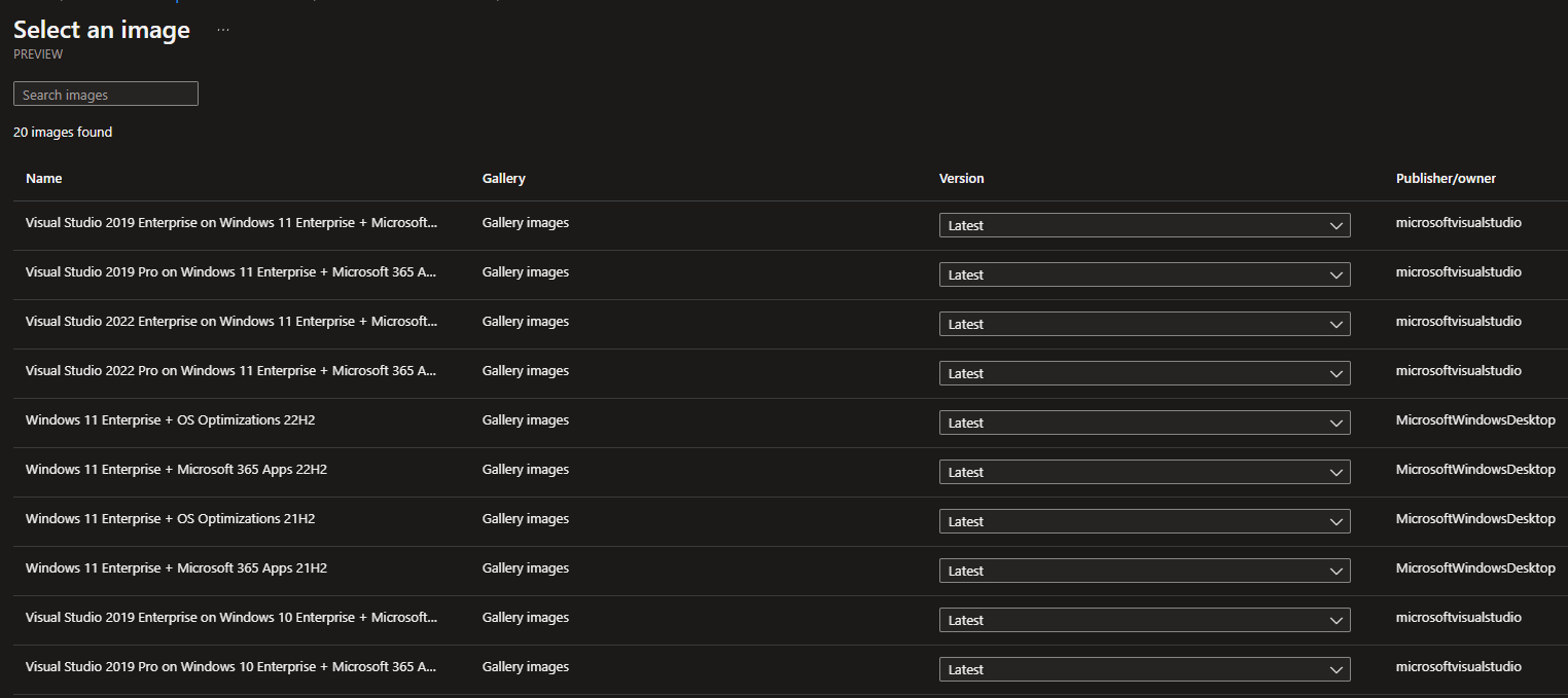 Azure Dev Box definitions