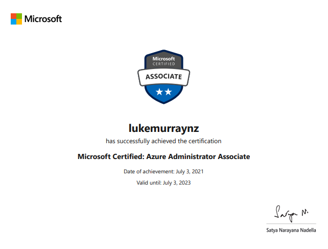 How to download or print a Microsoft exam certificate - luke.geek.nz