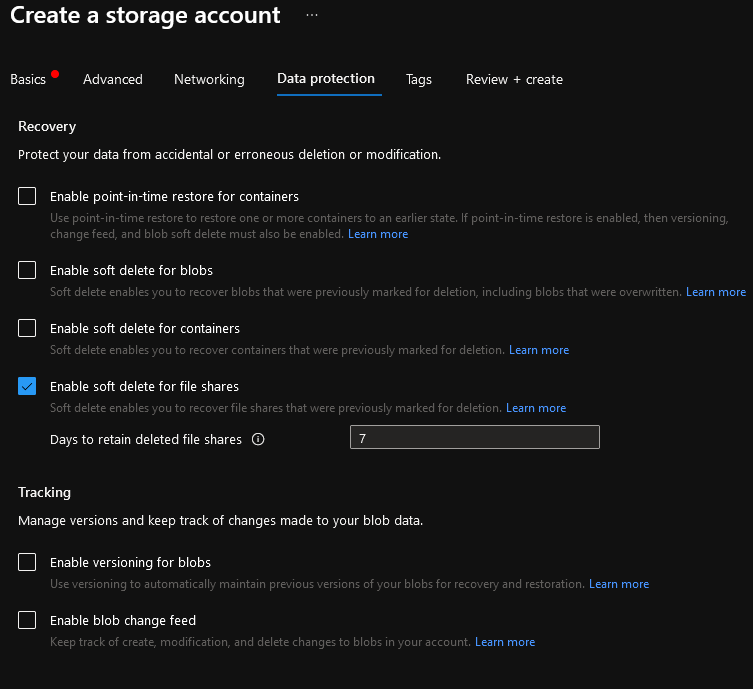 FSLogix - Azure Storage Account